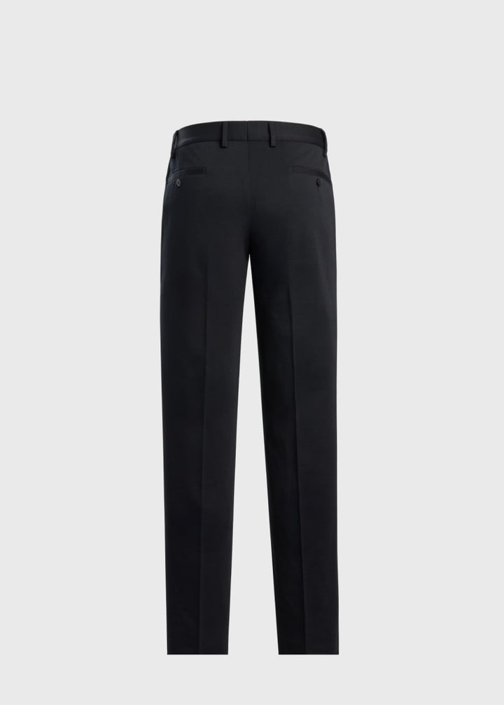 Wool & Cotton Jersey Drawstring Pant - Black