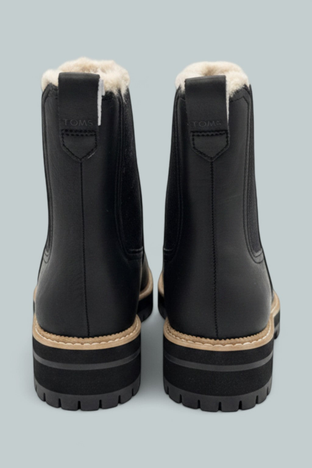 Bennet Boot - Water Resistant Black Leather / Faux Fur