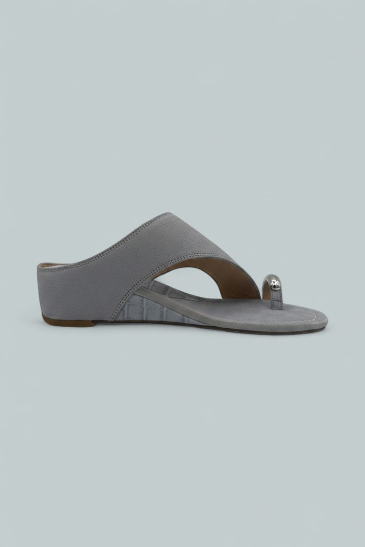 Vesna Toe Ring Wedge Sandals - Light Blue