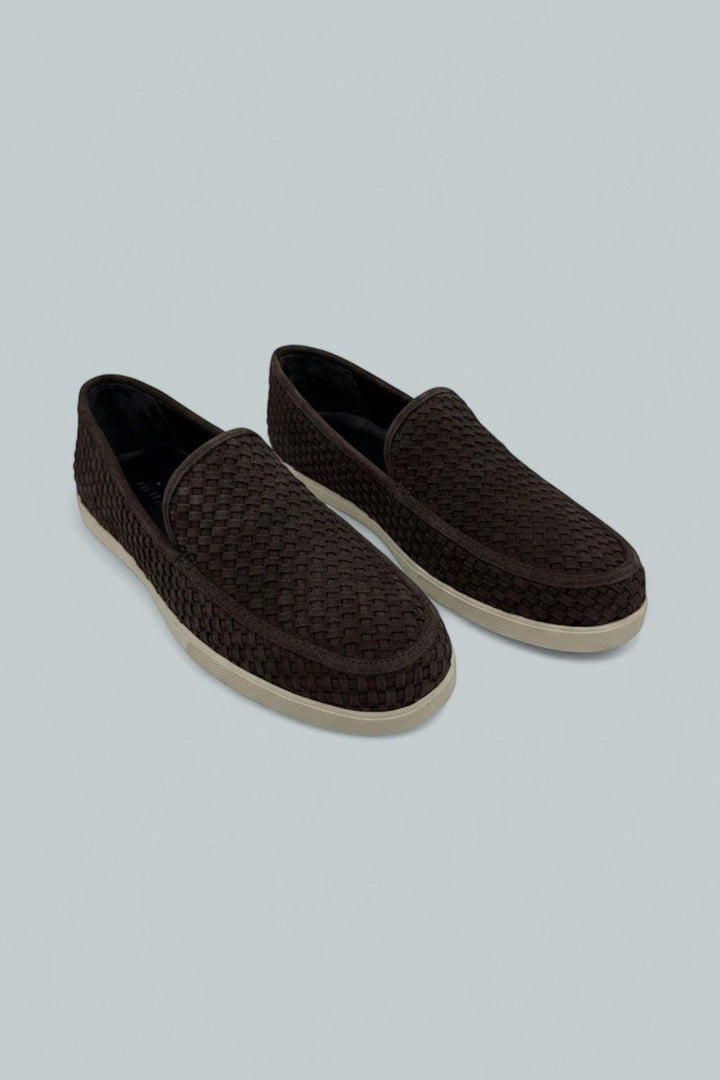 Sonoma Woven Suede Loafer - Cocoa Brown