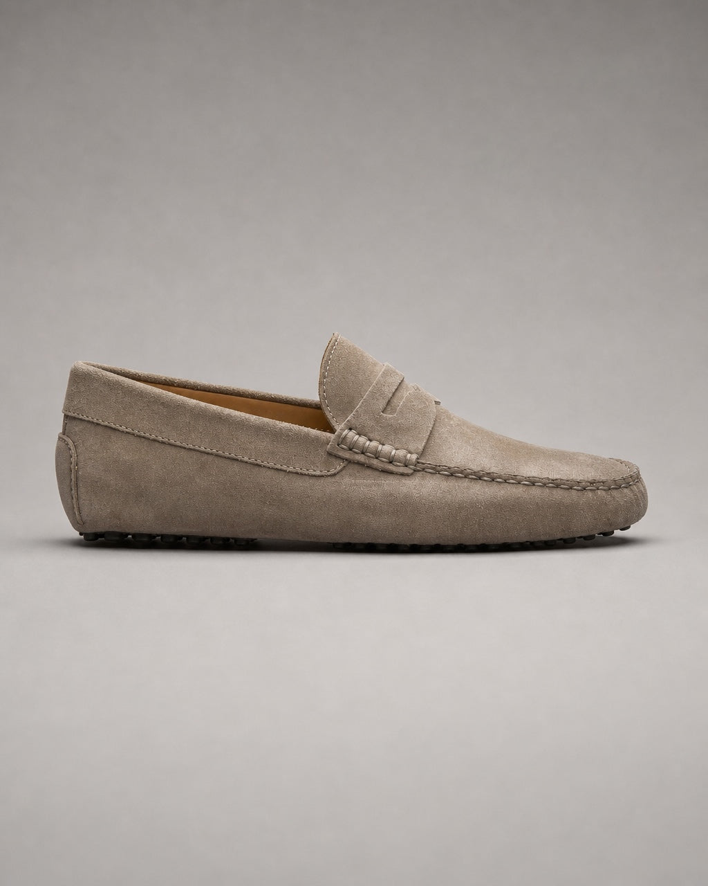 Dario Suede Driving Loafer - Grey