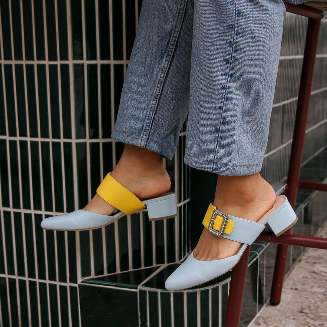 Agate Blue Slide + Grace Strap - Blue