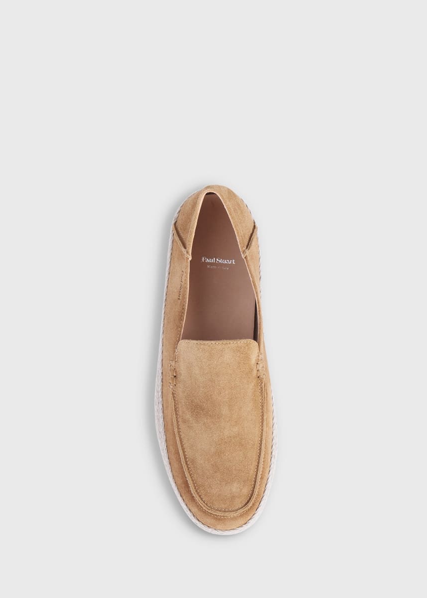 St. Croix Suede Espadrille - Dark Beige