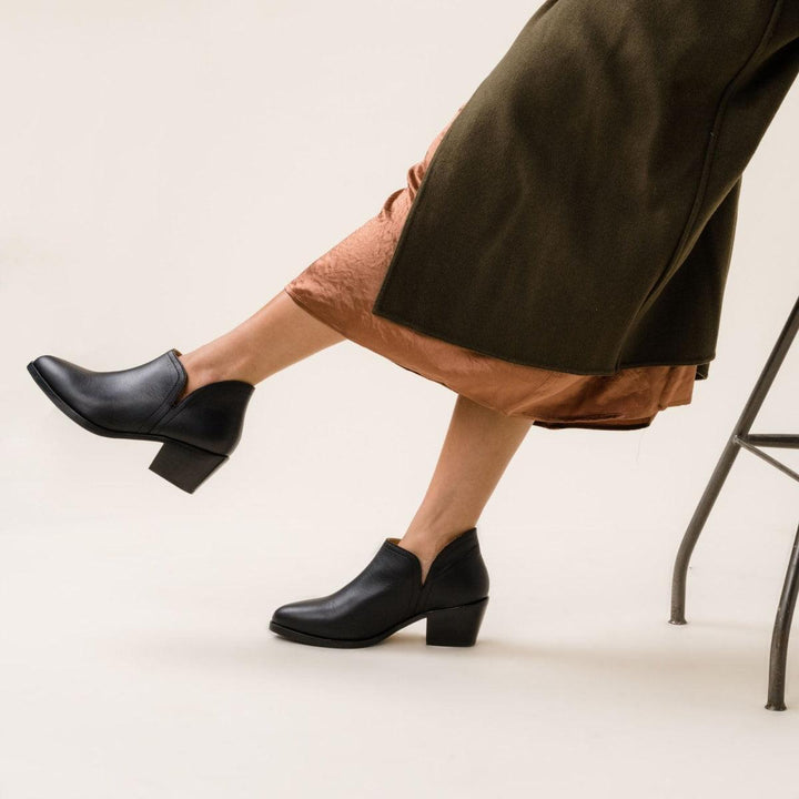 Mia Everyday Ankle Bootie - Black/Black - FINAL SALE