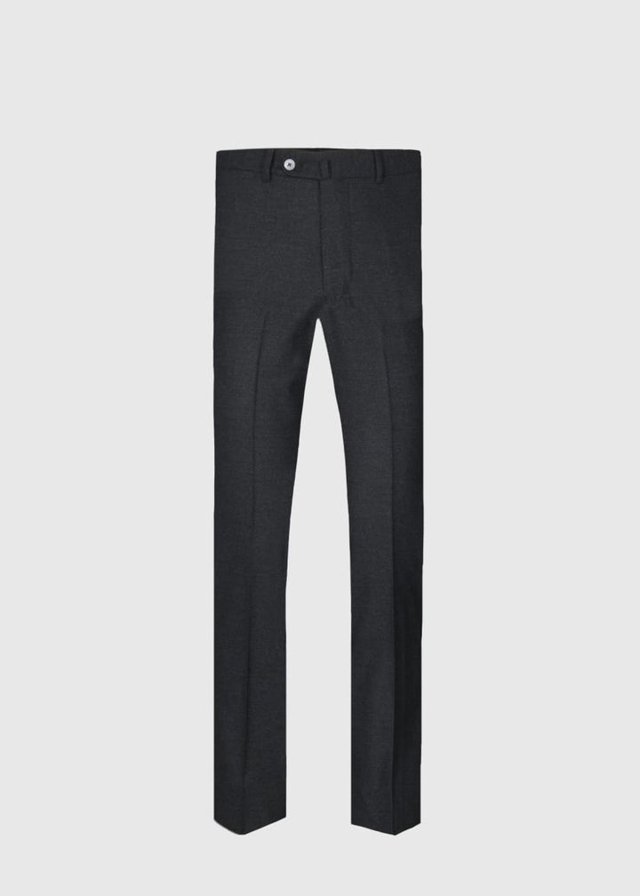 Cashmere Flannel Trouser - Charcoal - Trouser