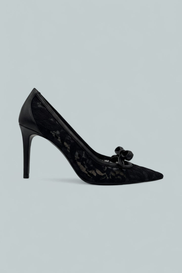 Felicity Bow 85 Pumps - Black