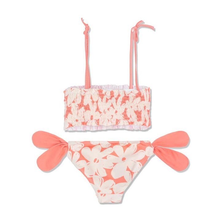 Flowers Girl Bikini - Coral / Cream