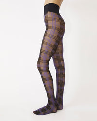 Rodebjer Colab Check Tights - Black
