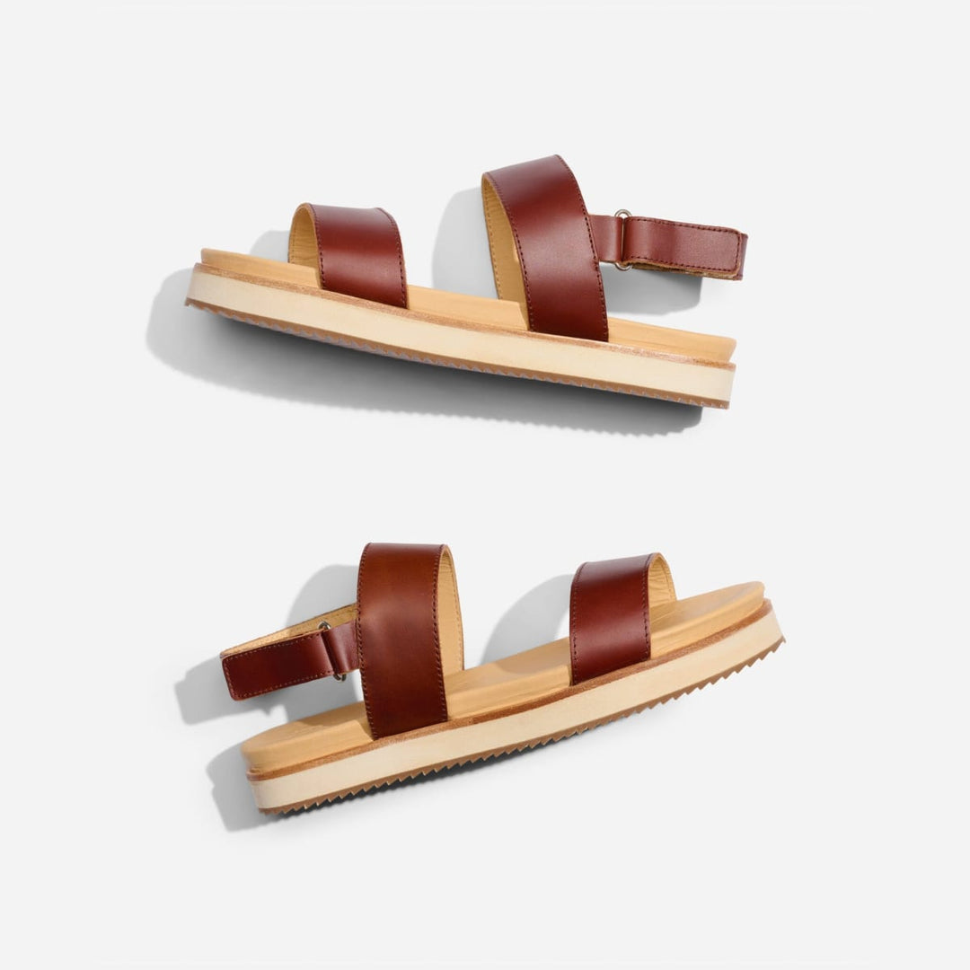 Go-To Flatform Sandal - Brandy