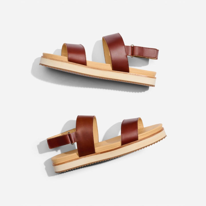 Go-To Flatform Sandal - Brandy