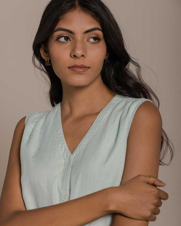 Pina Colada Season Dress - Sage Mint
