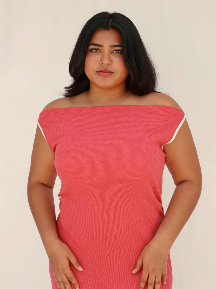 Rosa Dress - Berry Red