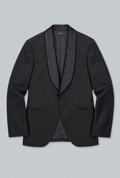 Shawl Collar Dinner Jacket - Black