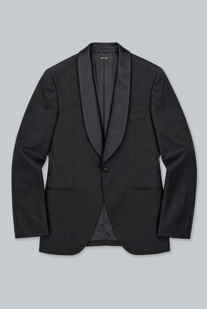 Shawl Collar Dinner Jacket - Black