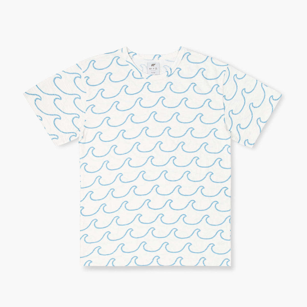 Adult Short Sleeve Crewneck Tee - Ocean Waves