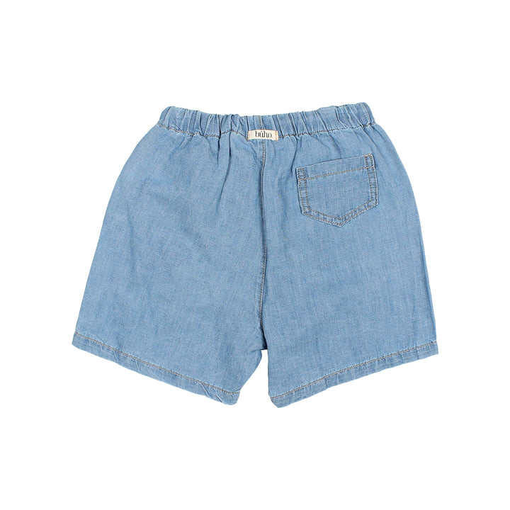 Denim Linen Bermuda - Denim