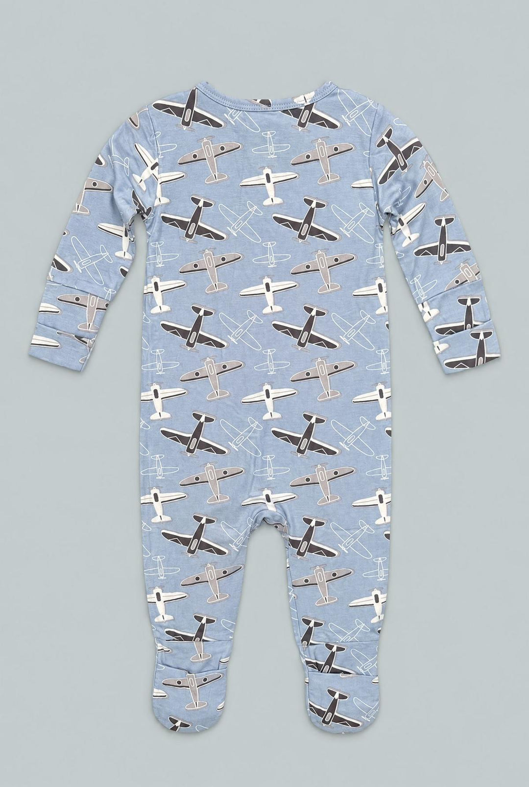Vintage Airplanes Convertible Romper - Blue Aircrafts
