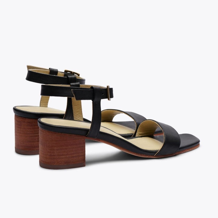 Lucia Block Heel Sandal - Black