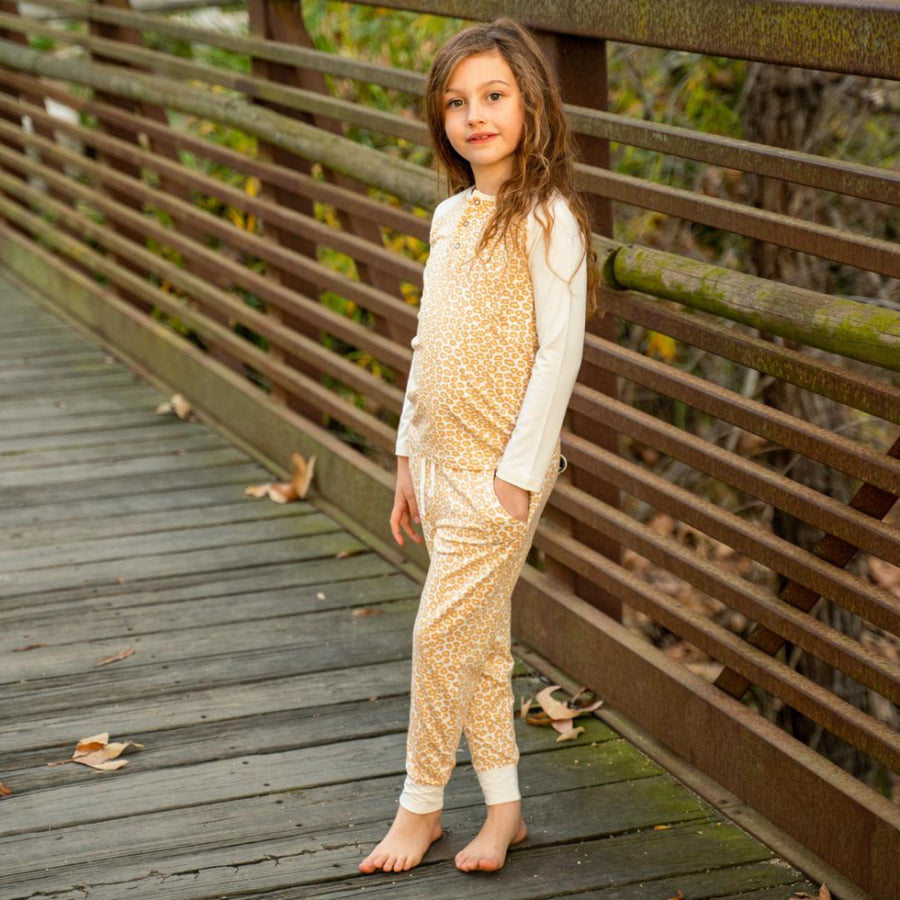 Raglan Henley - Leopard - Henley