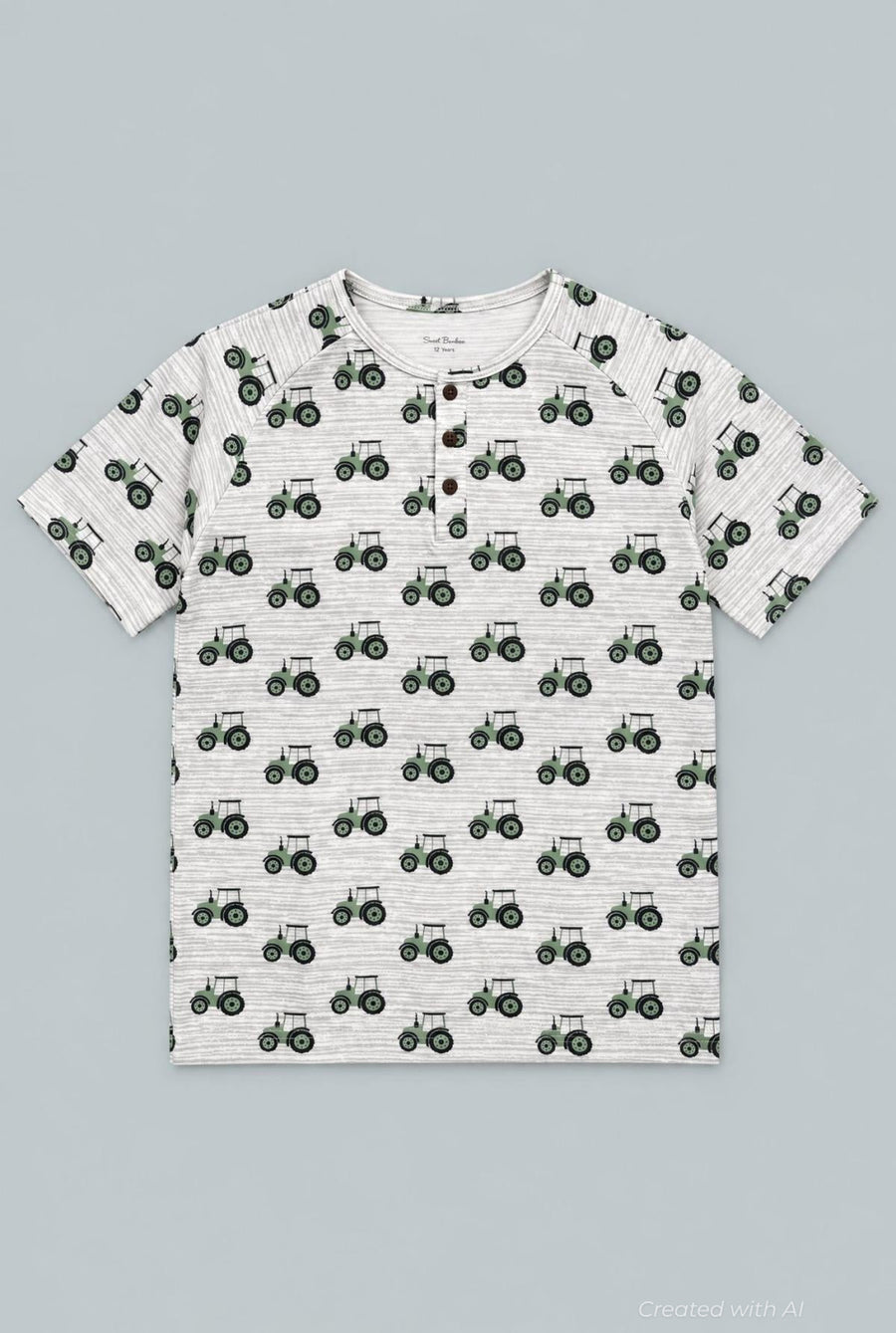 Raglan Henley Short Sleeve - Tractor - Shirt
