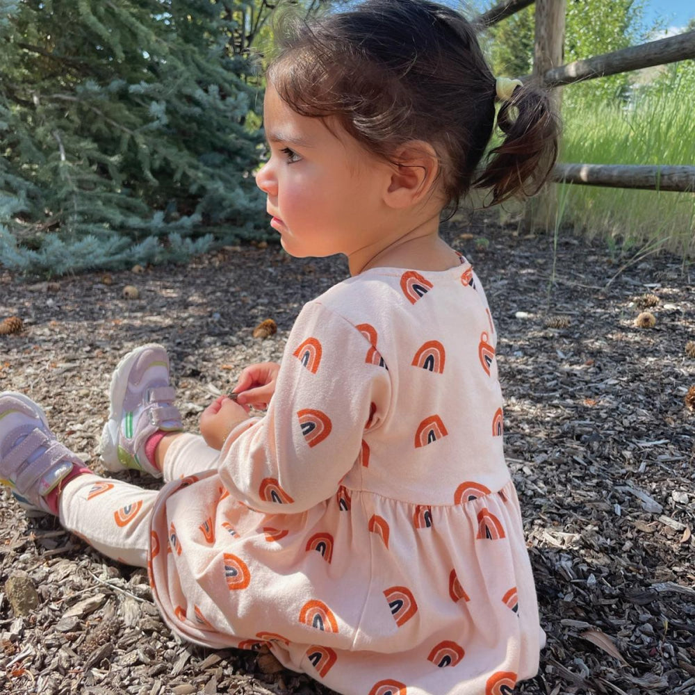 Rainbow Kid Dress - Soft Pink/multi - Dresses