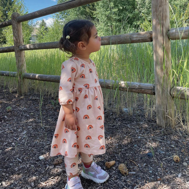 Rainbow Kid Dress - Soft Pink/multi - Dresses