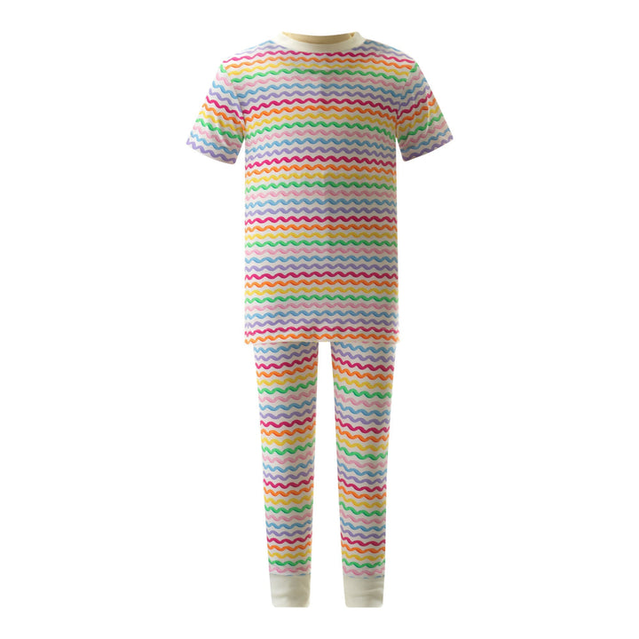 Rainbow Ric Rac Jersey Pajamas - Pajamas