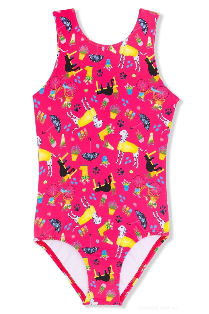 Raining Cats And Dogs Leotard - Bodysuit