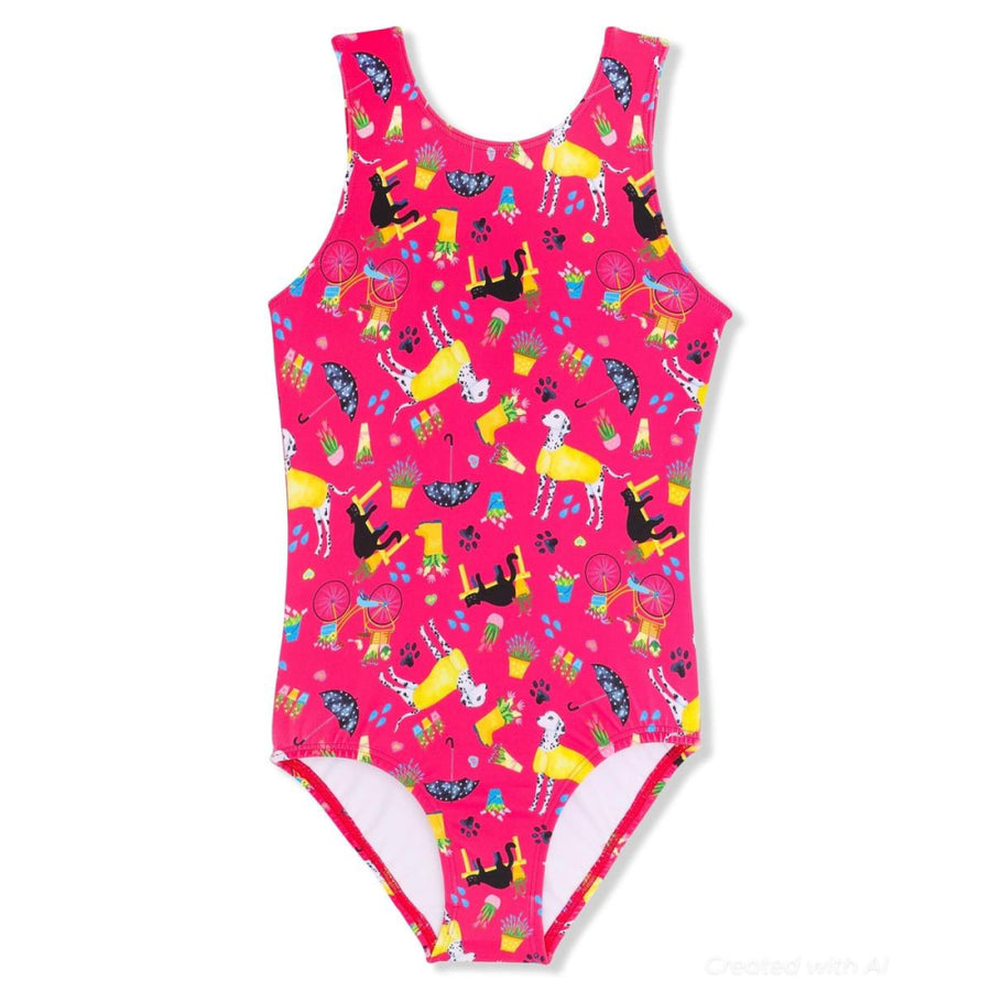 Raining Cats And Dogs Leotard - Bodysuit