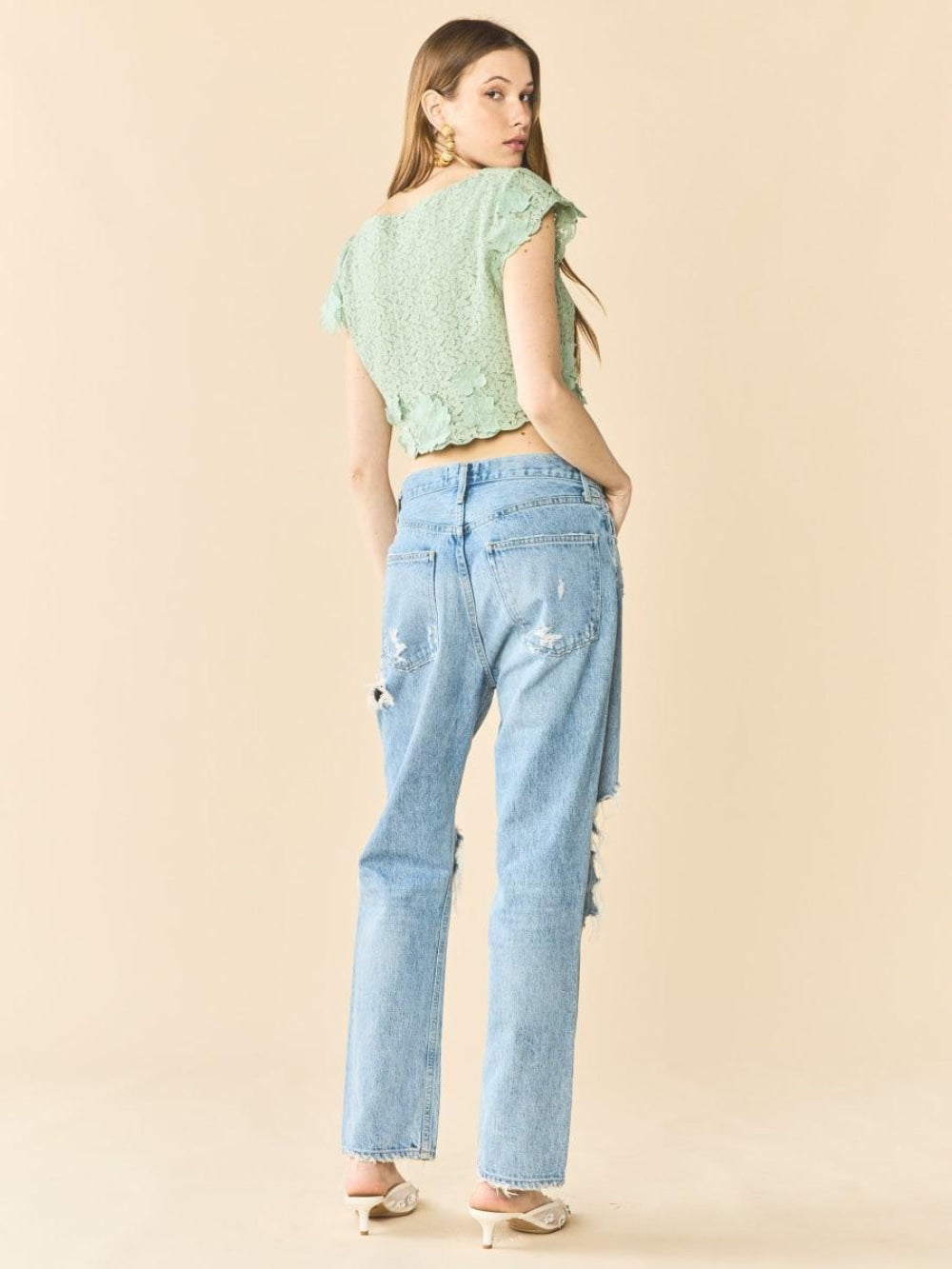 Raquel Top - Minty Green - FINAL SALE - Crop Top