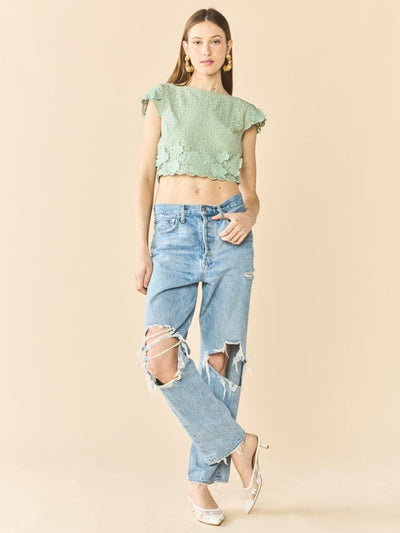 Raquel Top - Minty Green - FINAL SALE - Crop Top