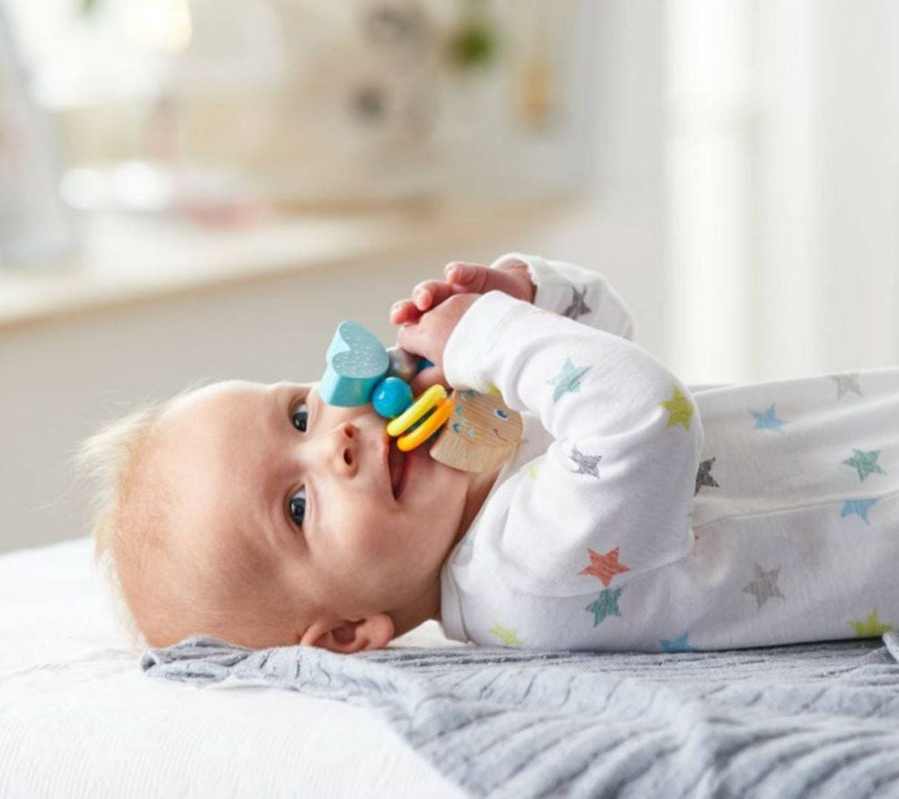 Rattlefish Wooden Baby Rattle - ’Rattles - Baby Adult’