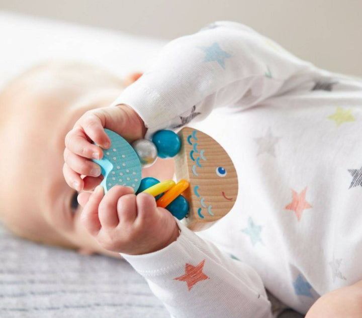 Rattlefish Wooden Baby Rattle - ’Rattles - Baby Adult’