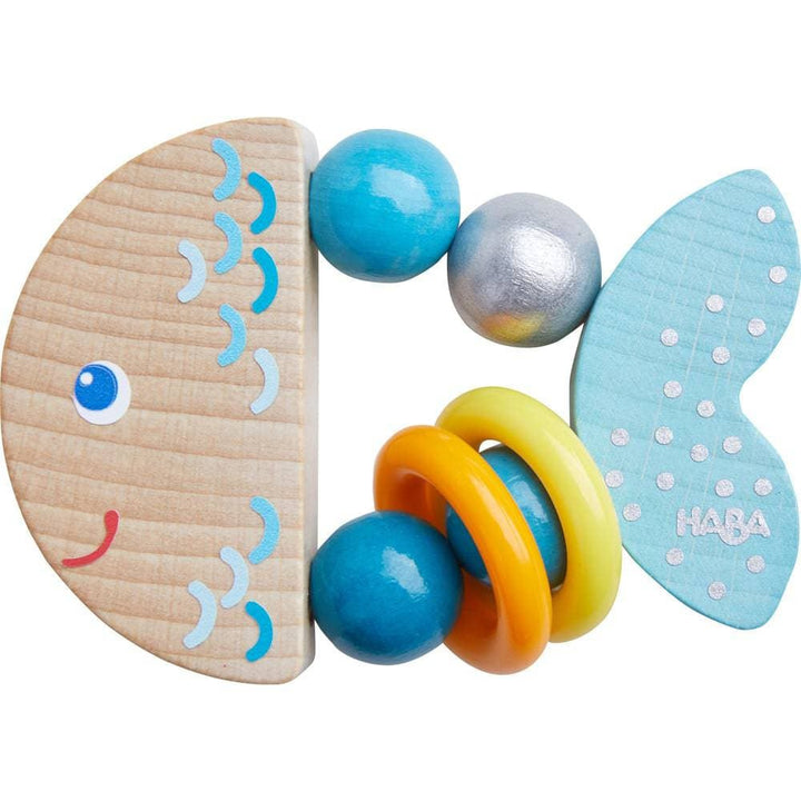 Rattlefish Wooden Baby Rattle - ’Rattles - Baby Adult’