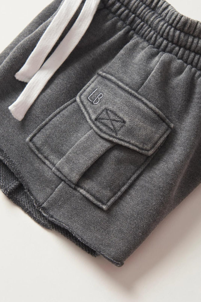 Raw Edge Cargo Short - Charcoal - Shorts