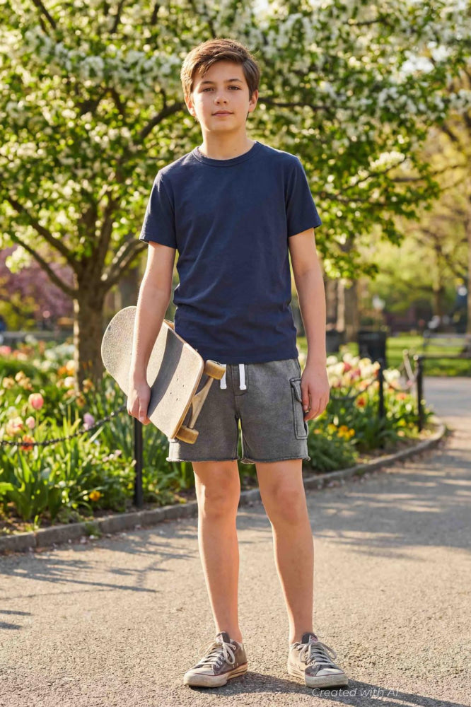Raw Edge Cargo Short - Charcoal - Shorts