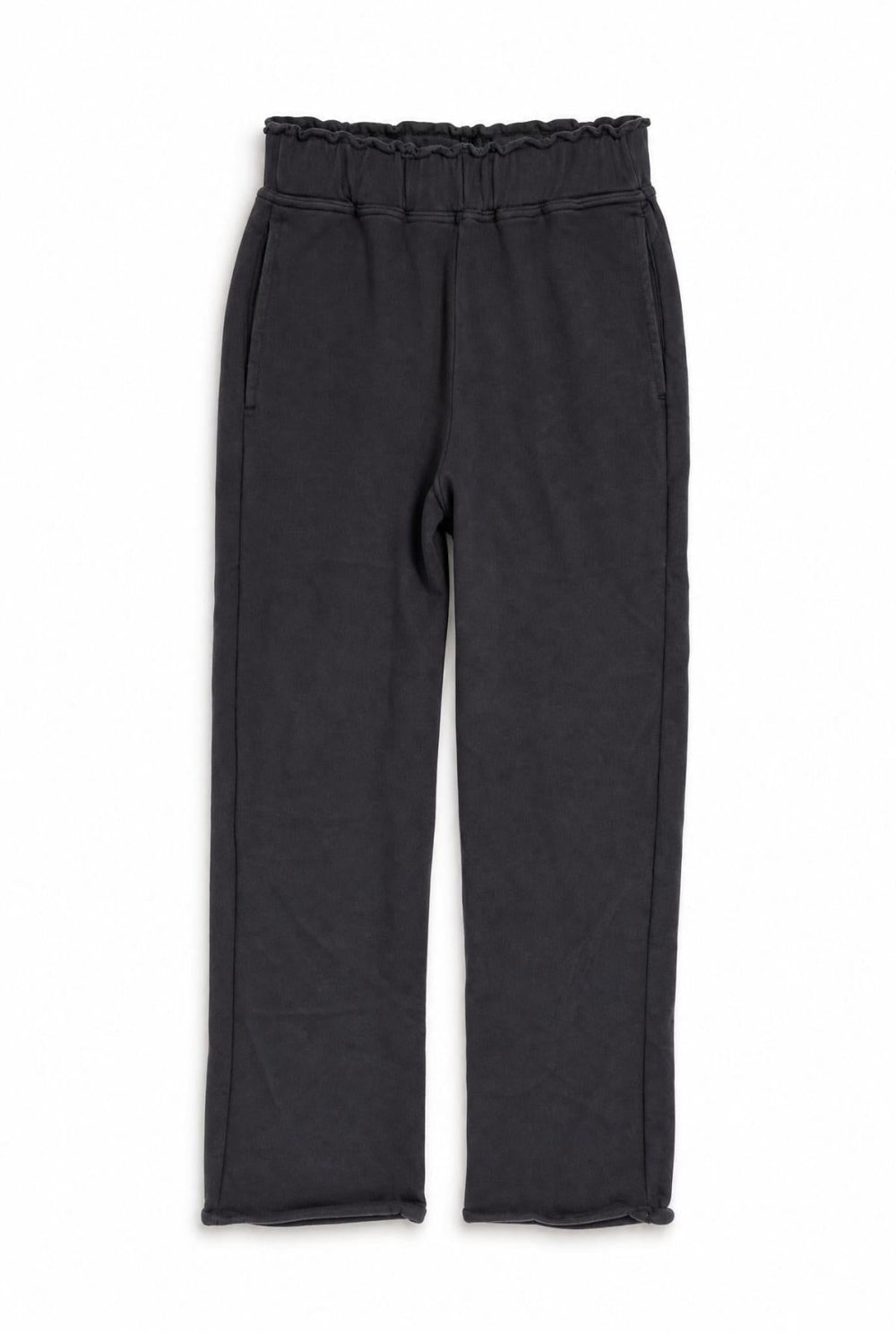 Raw Edge Sweatpants - Black - Sweatpant
