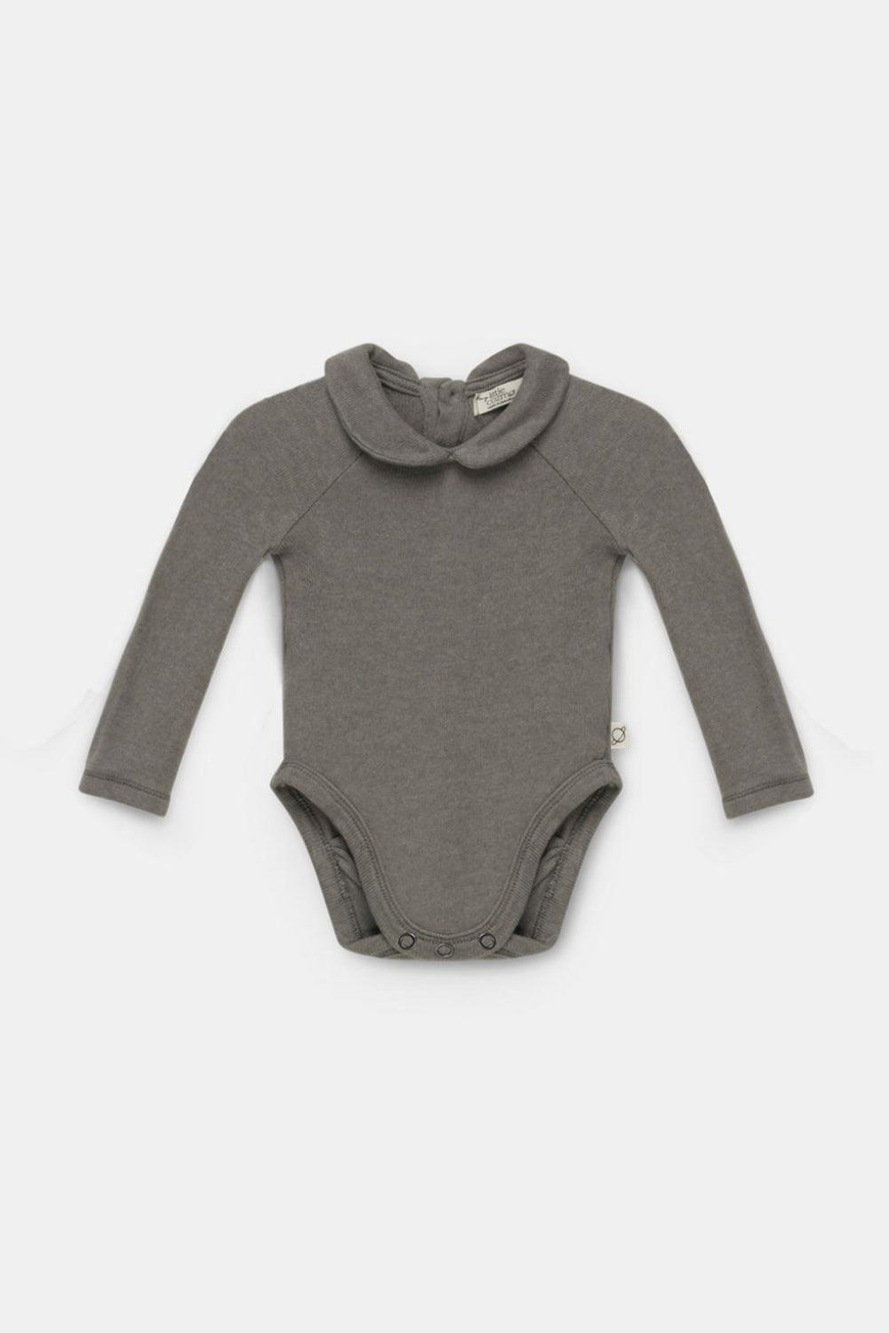 Recycled collared baby bodysuit - Grey - 6M - Bodysuit
