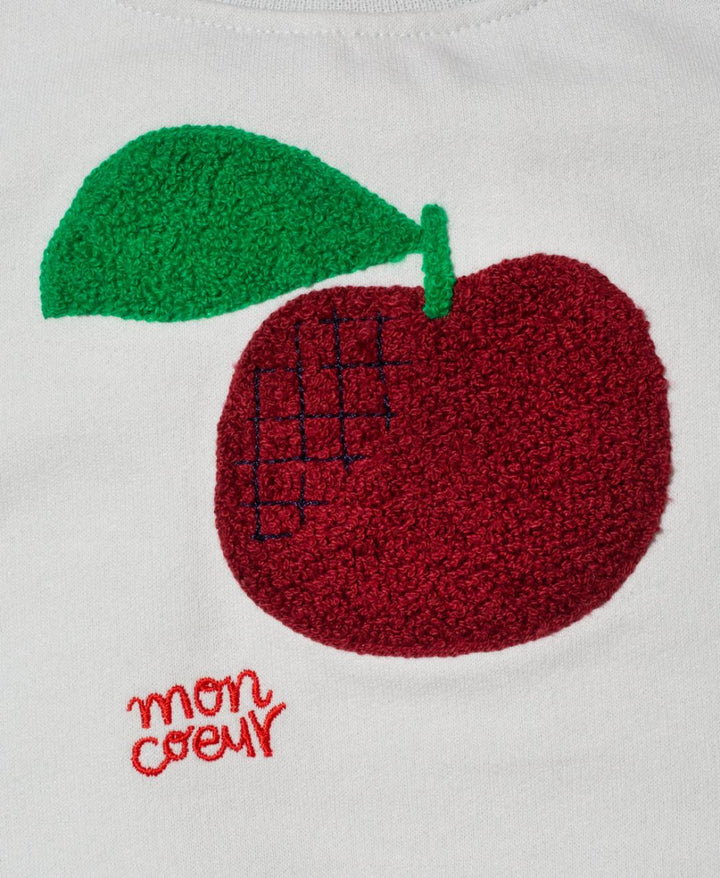 Recycled Cotton Apple Baby Sweatshirt - Sky Blue - Crewneck Sweatshirt