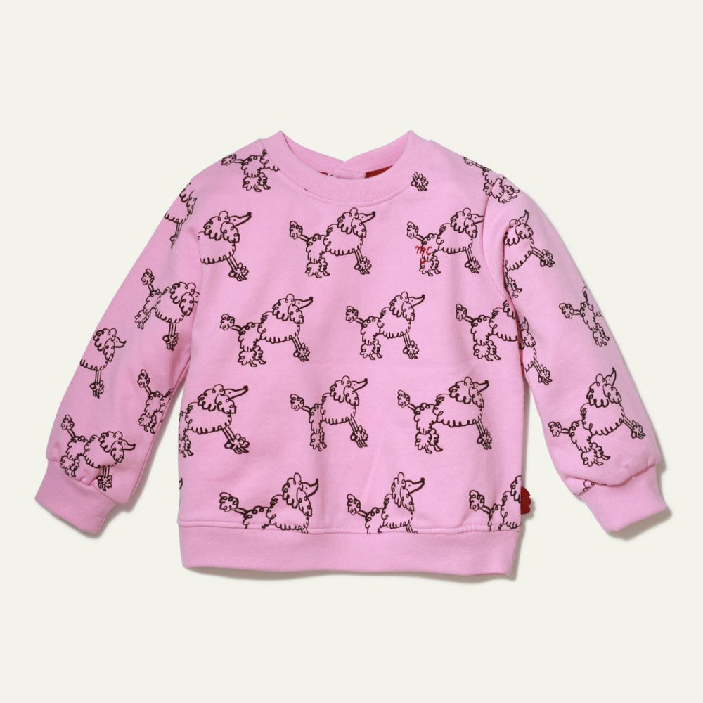 Recycled Cotton Coco Baby Sweatshirt - Bonbon Pink - Crewneck Sweatshirt