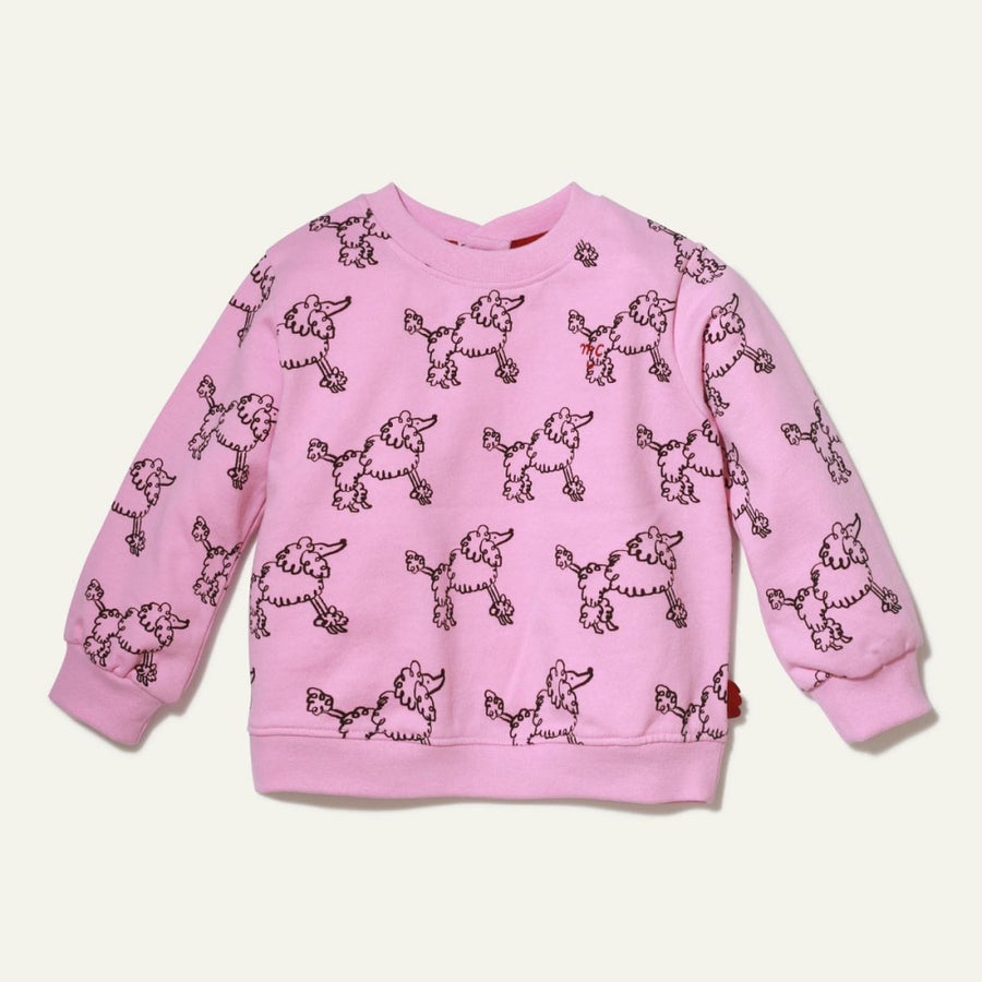 Recycled Cotton Coco Baby Sweatshirt - Bonbon Pink - Crewneck Sweatshirt
