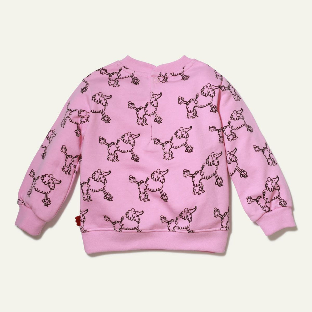 Recycled Cotton Coco Baby Sweatshirt - Bonbon Pink - Crewneck Sweatshirt
