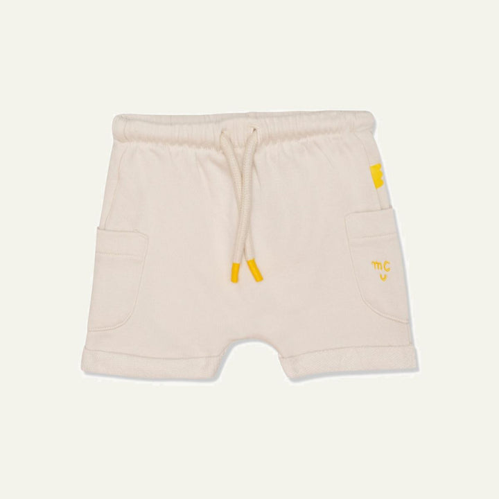 Recycled Cotton Cream Baby Shorts - Natural - FINAL SALE - Shorts