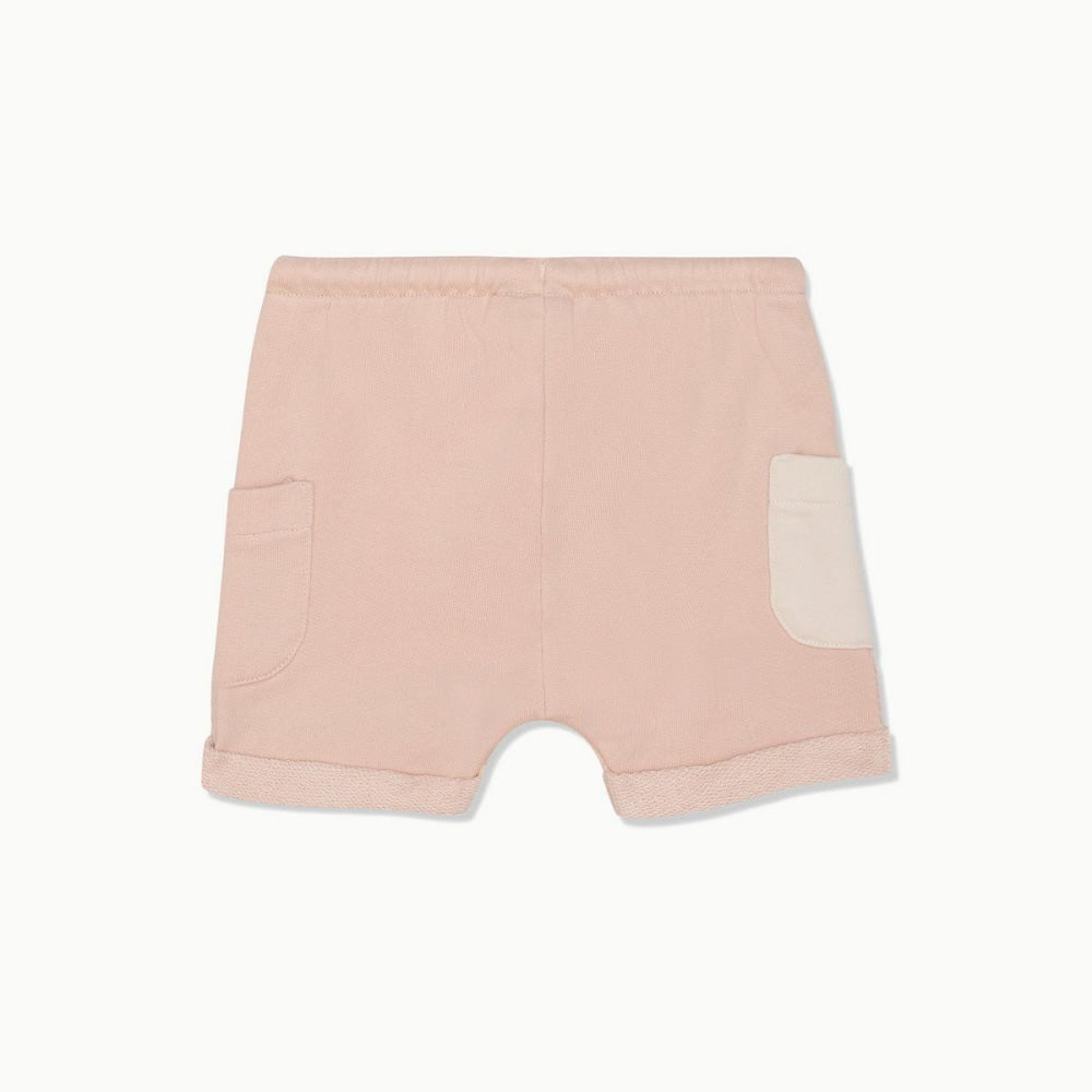 Recycled Cotton Misty Rose Baby Shorts - Misty Rose - FINAL SALE - Shorts
