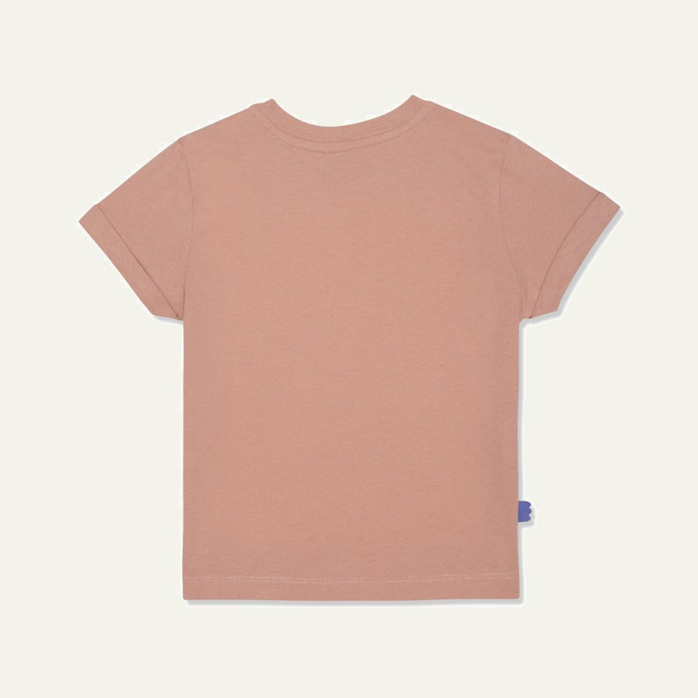 Recycled Cotton Ten Bottle Kid T-shirt - Misty Rose/della Blue - FINAL SALE - T-shirt