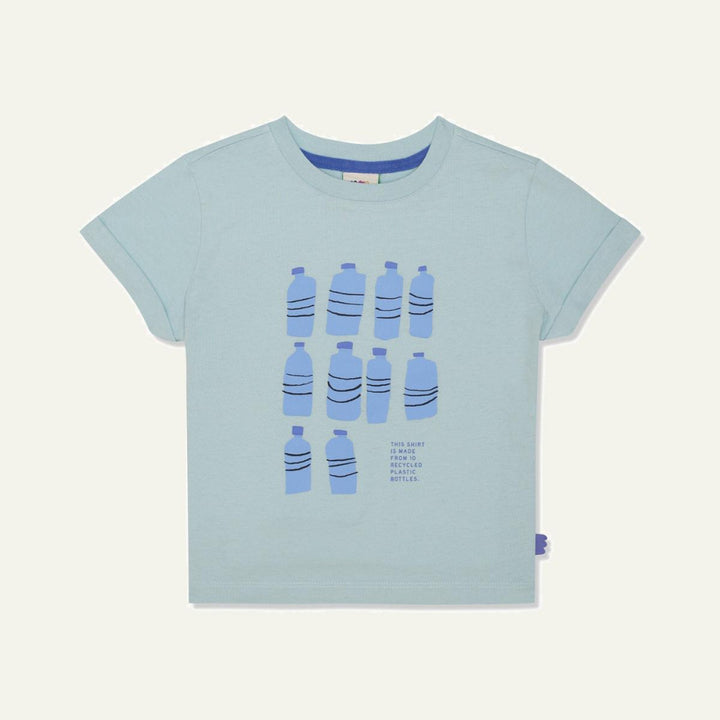 Recycled Cotton Ten Bottle Kid T-shirt - Sterling Blue/della Blue - FINAL SALE - T-shirt