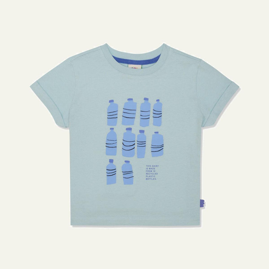 Recycled Cotton Ten Bottle Kid T-shirt - Sterling Blue/della Blue - FINAL SALE - T-shirt
