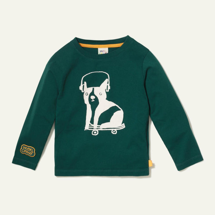 Recycled Cotton Walter Baby T-Shirt - Pine Green - FINAL SALE - T-shirt