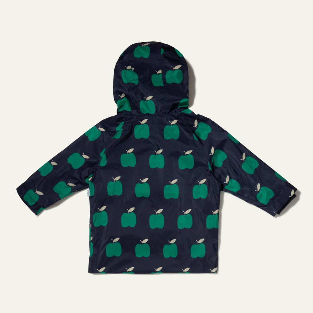 Recycled Fabric Apple Baby Raincoat - Blue Ribbon Apple - Raincoat