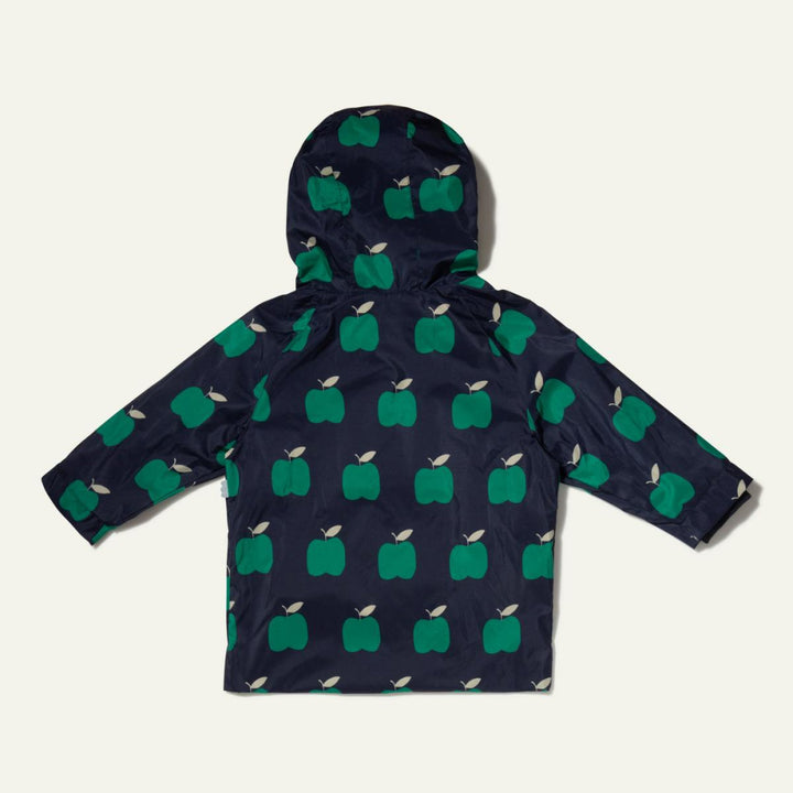 Recycled Fabric Apple Baby Raincoat - Blue Ribbon Apple - Raincoat